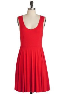 ModCloth Days Of The Chic Dress in Ruby - Lyst