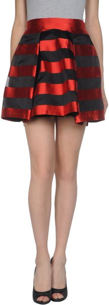 Msgm Mini Skirt in Red - Lyst