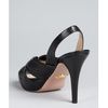 Prada Black Leather Peep Toe Platform Slingbacks in Black - Lyst
