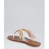 Prada Khaki Patent Leather Flame Thong Sandals in Beige (khaki) - Lyst