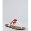 Prada White Patent Leather Cigarette and Lips Thong Sandals in White - Lyst
