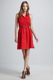 Sachin & Babi Abbie Chiffon Shirtdress - Lyst