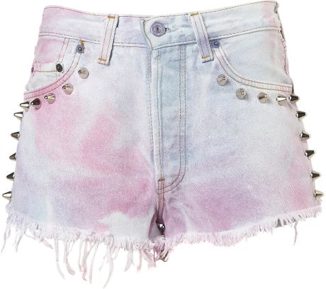Topshop Bubblegum Shorts By The Ragged Priest in Multicolor (multi) - Lyst