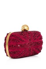 Alexander McQueen Swarovski Crystal Union Jack Clutch