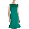Barbara Tfank Square Neck Dress in Green (emerald) - Lyst
