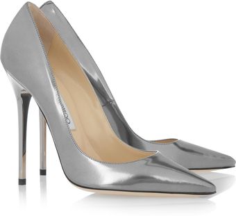 Jimmy Choo Anouk Metallic Leather Pumps - Lyst