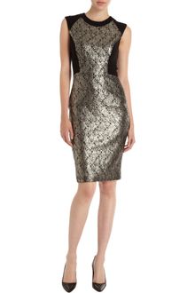 Prabal Gurung Lace Panel Dress - Lyst