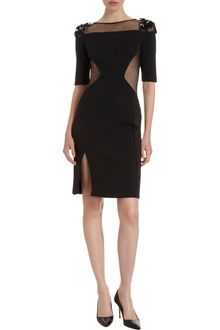 Prabal Gurung Floral Shoulder Cut Out Dress - Lyst