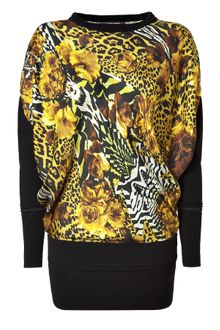 Roberto Cavalli Tea Rose Floral Printed Kaftan Dress - Lyst