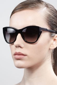 Stella Mccartney Sunglasses Squared Cateye Sunglasses Black - Lyst