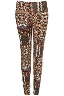 Topshop Aztec Print Leggings - Lyst