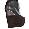 Yves Saint Laurent Ariane Wedge Boots in Black (brown) - Lyst