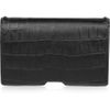 Alexander Wang Croceffect Leather Clutch in Black - Lyst