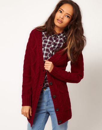 ASOS Collection Asos Aran Cardigan - Lyst