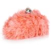 Dolce & Gabbana JewelClasp Feather Clutch in Orange (papaya) - Lyst