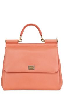 Dolce & Gabbana Miss Sicily Saffiano Leather Top Handle - Lyst