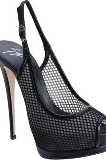 Giuseppe Zanotti Slingback Peep Toe Platform - Lyst