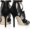 Jimmy Choo Tune Sequined Cutout Suede Sandals in Black - Lyst
