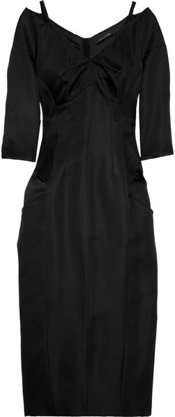 Marc Jacobs Duchess Silk Satin Dress in Black - Lyst