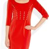 Versace Embellished Stretchcrepe Dress in Red (scarlet) - Lyst