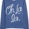 Zoe Karssen Oh La La Cottonblend Jersey Sweatshirt in Blue - Lyst