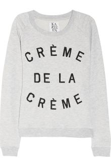 Zoe Karssen Crème De La Crème Cottonblend Terry Sweatshirt - Lyst