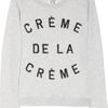 Zoe Karssen Crème De La Crème Cottonblend Terry Sweatshirt in Gray - Lyst