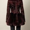 Alexander Mcqueen Astrakhan and Fox Fur Coat in Purple (bordeaux) - Lyst