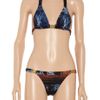 Balmain Printed Halterneck Bikini in Blue (navy) - Lyst