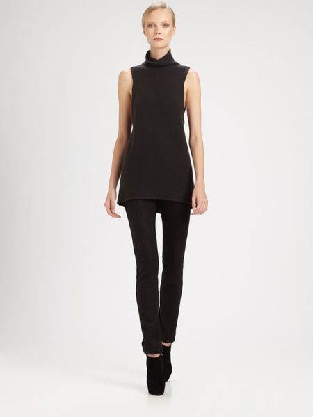 Donna Karan New York Cashmere Turtle Neck in Black (anthracite) - Lyst