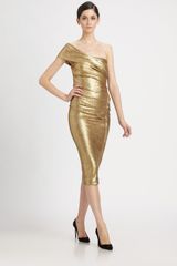 Donna Karan New York Asymmetrical Sequined Dress