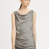 Donna Karan New York Draped Tank in Gray (black) - Lyst