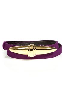 Donna Karan New York Violet Gold Buckle Adjustable Belt - Lyst
