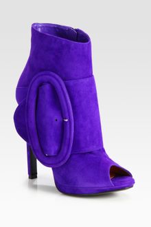 Edmundo Castillo Suede Buckle Platform Ankle Boots - Lyst