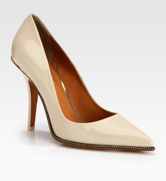 Givenchy Patent Leather Zipperdetail Pumps - Lyst