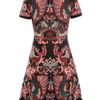 Mcq By Alexander Mcqueen Intarsiaknit Flirty Dress in Brown (black) - Lyst