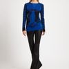 Prabal Gurung Woven Flare Leg Pants in Black (black, lightblue) - Lyst