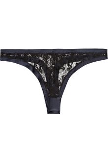 Rituel By Carine Gilson Natalia Lace and Stretchsatin Thong - Lyst