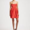 Shoshanna Strapless Dress in Pink (gold) - Lyst