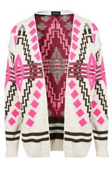 Topshop Knitted Aztec Festival Cardi