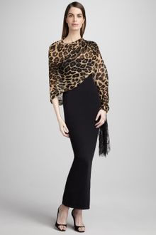 Valentino Jaguarprint Shawl - Lyst