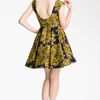 Alice + Olivia Reese Pleated Frock in Yellow (navy/ gold) - Lyst