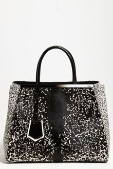 Fendi 2jours Calf Hair Shopper - Lyst