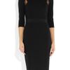 Giambattista Valli Lacetrimmed Wool Dress in Black - Lyst