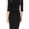 Giambattista Valli Lacetrimmed Wool Dress in Black - Lyst