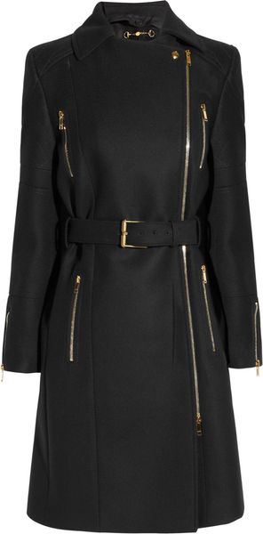 Gucci Belted Wool Felt Coat - Lyst