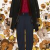 Gucci Belted Wool Felt Coat in Black - Lyst