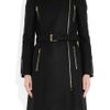 Gucci Belted Wool Felt Coat in Black - Lyst