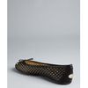 Jimmy Choo Black Perforated Leather Walsh Bow Embellished Flats in Black - Lyst