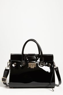 Jimmy Choo Rosalie Patent Leather Satchel - Lyst
